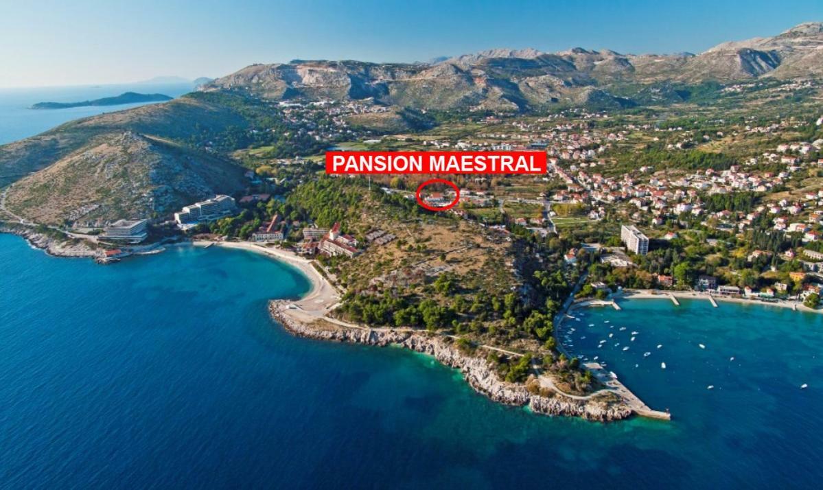 Pension Maestral Mlini Bagian luar foto