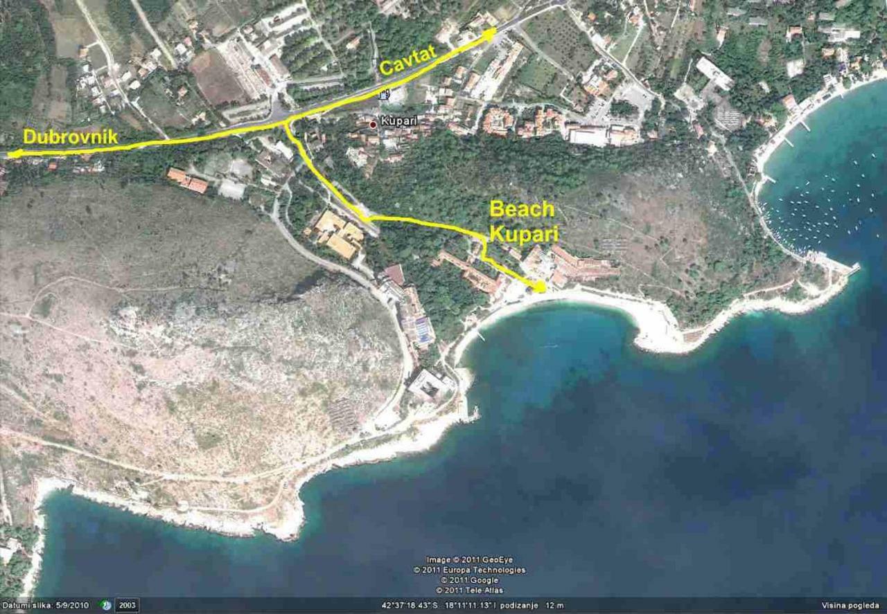 Pension Maestral Mlini Bagian luar foto